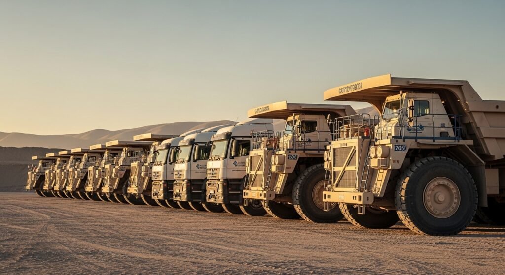 Arriendo de camiones para proyectos industriales y mineros